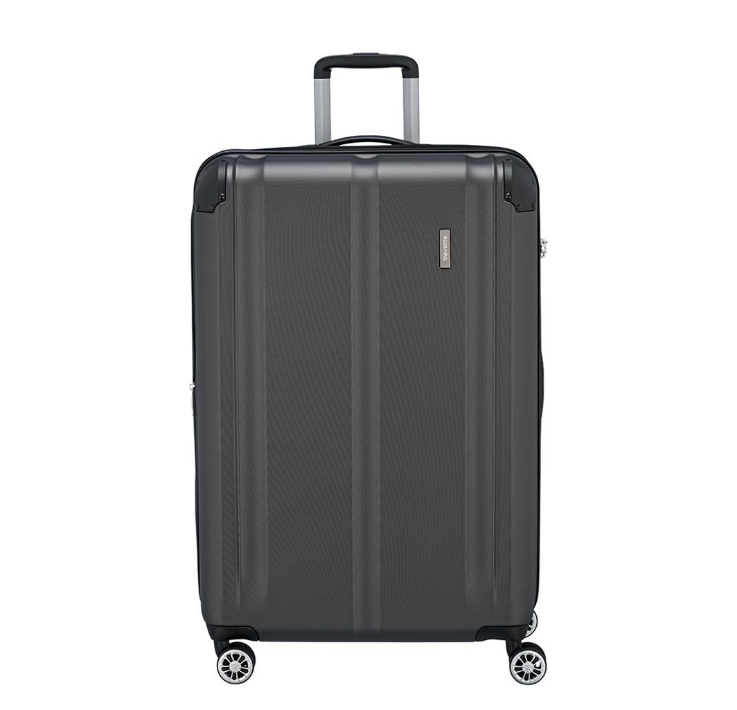 Travelite City 4 Wiel Trolley L Expandable antraciet