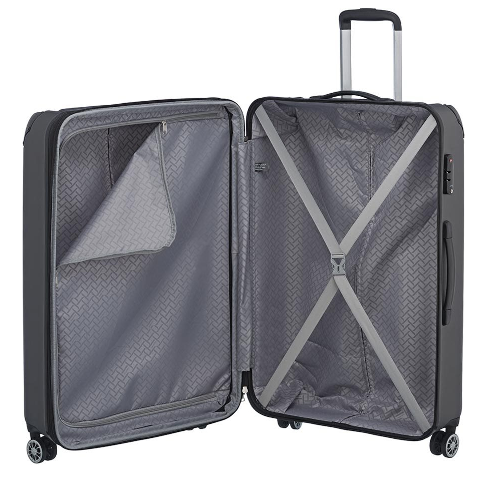 Travelite City 4 Wiel Trolley L Expandable antraciet