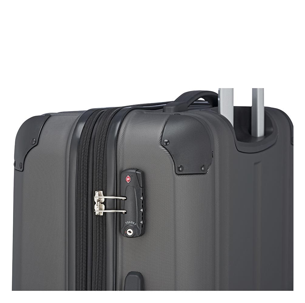 Travelite City 4 Wiel Trolley L Expandable antraciet