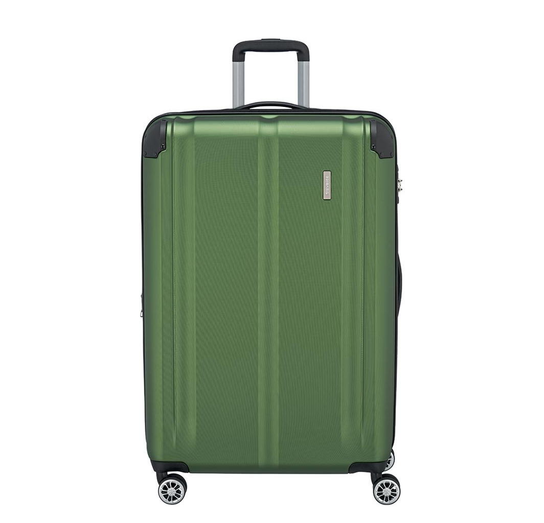 Travelite City 4 Wiel Trolley L Expandable green
