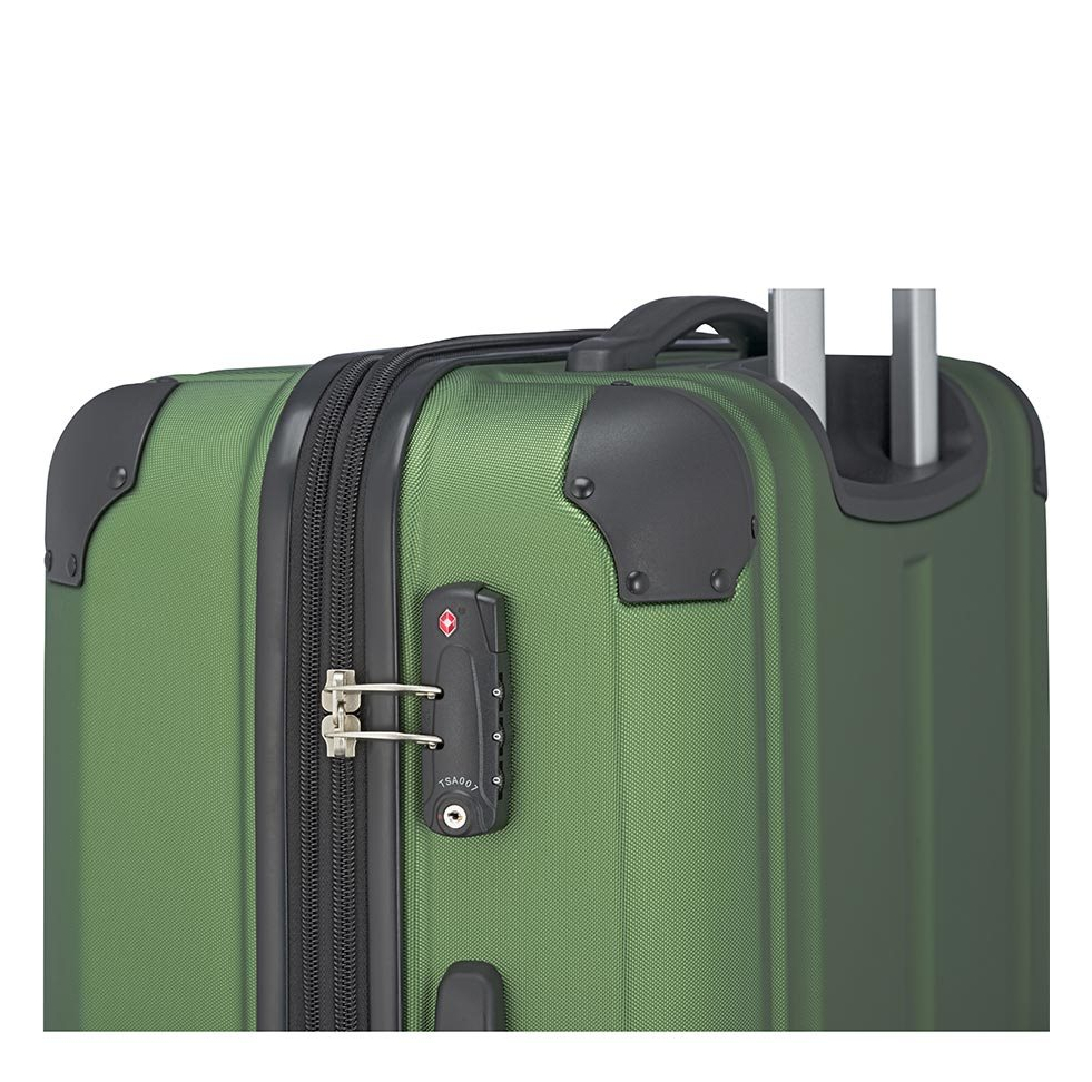 Travelite City 4 Wiel Trolley L Expandable green