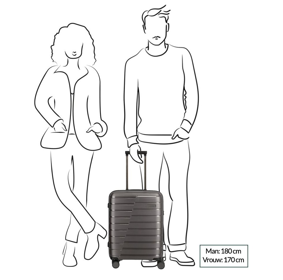 Travelite Air Base 4 Wiel Trolley S anthracite