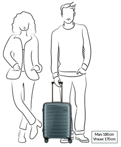 Travelite Air Base 4 Wiel Trolley S ice blue
