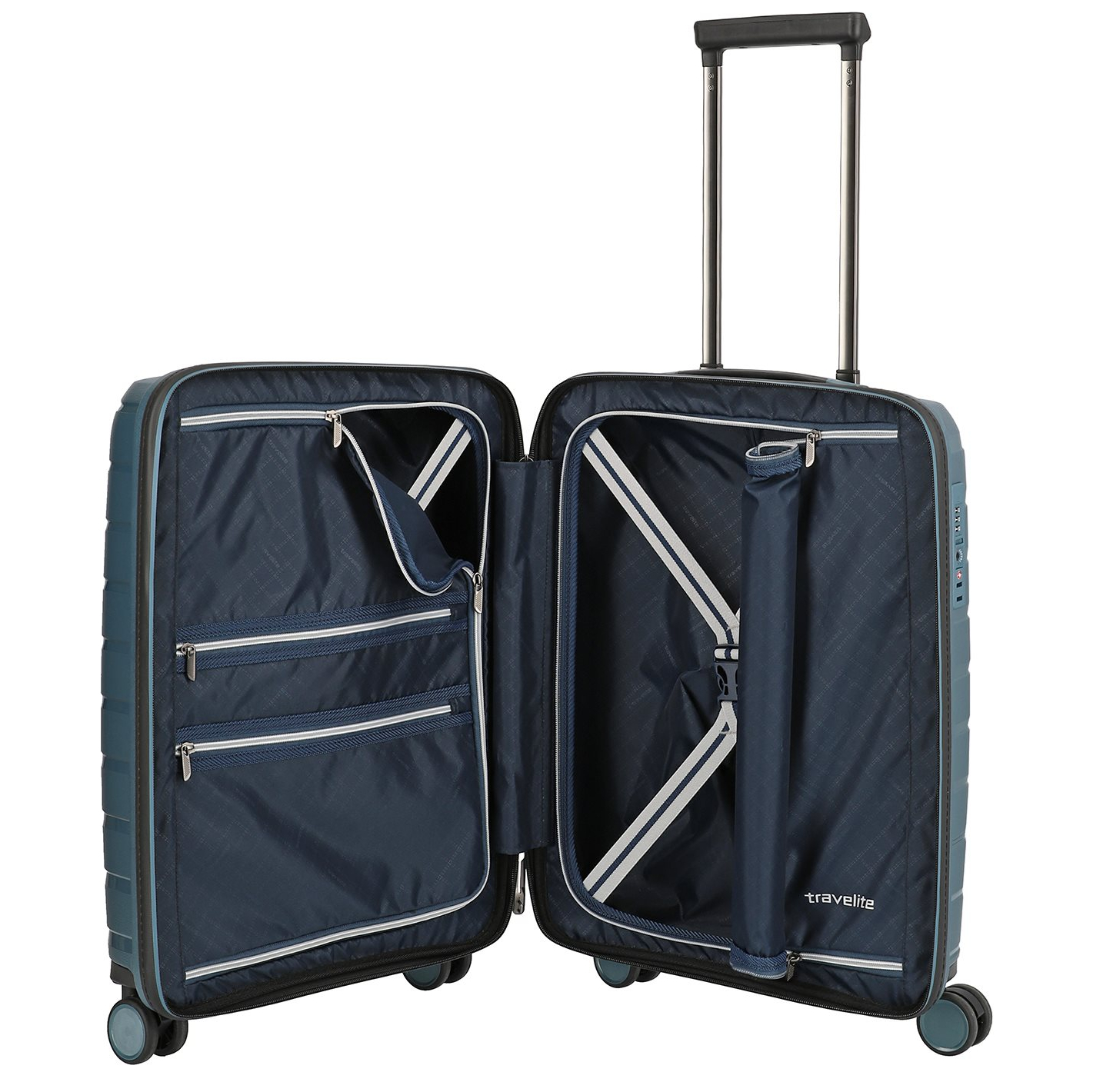 Travelite Air Base 4 Wiel Trolley S ice blue