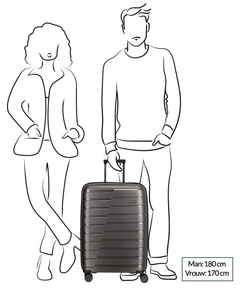 Travelite Air Base 4 Wiel Trolley M Expandable anthracite