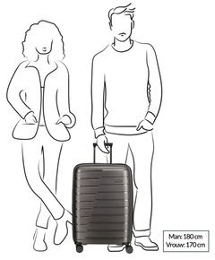 Travelite Air Base 4 Wiel Trolley M Expandable lila
