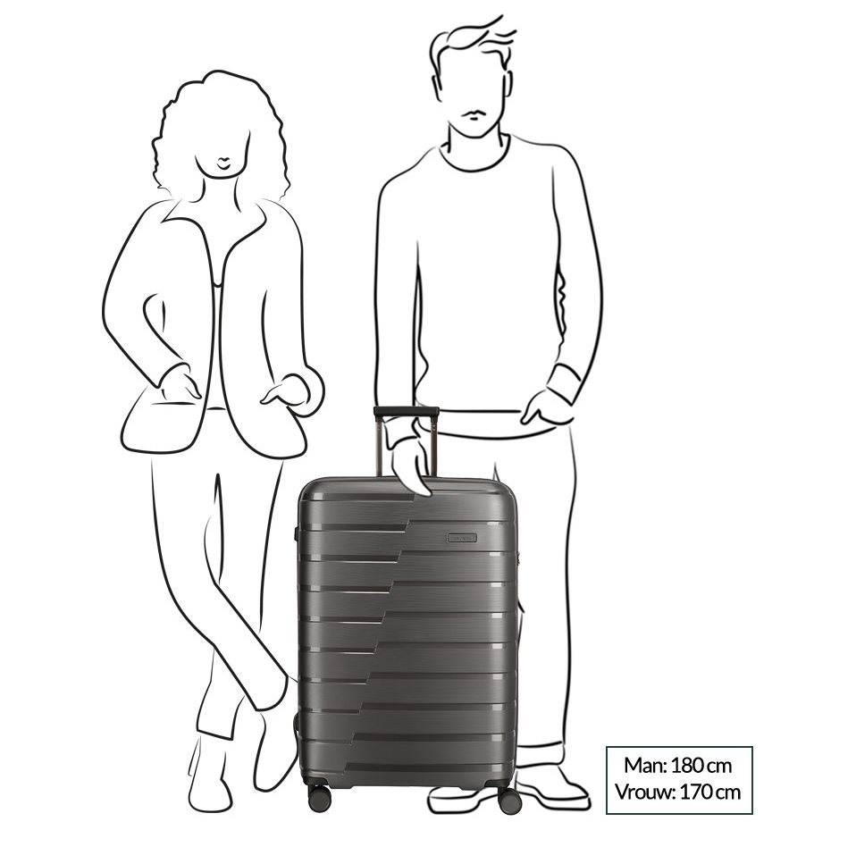 Travelite Air Base 4 Wiel Trolley L anthracite