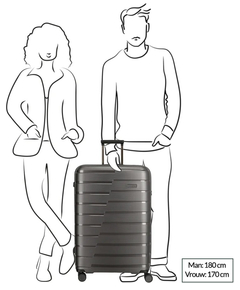 Travelite Air Base 4 Wiel Trolley L lila