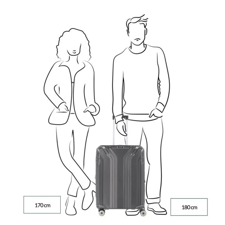 Travelite Elvaa 4 Wiel Trolley M Expandable black