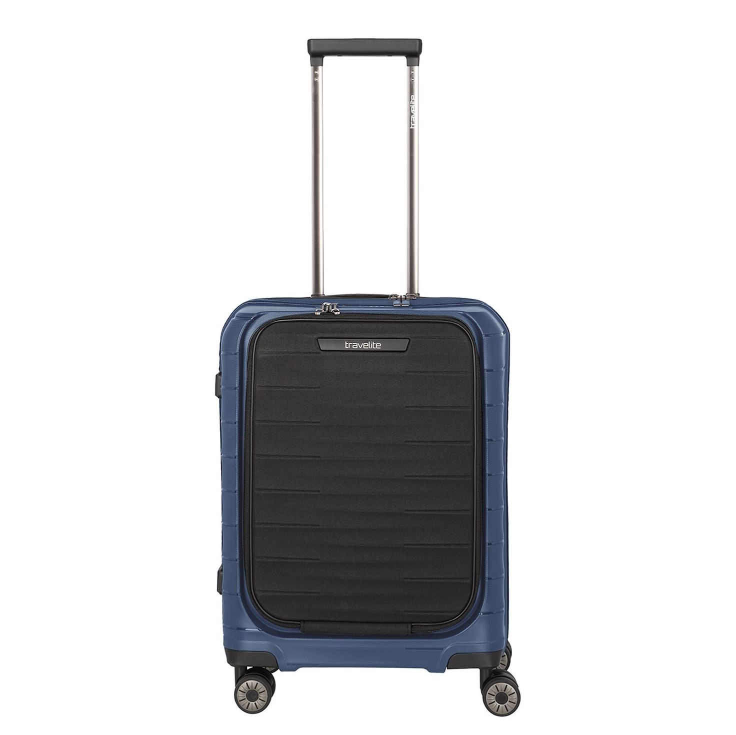 Travelite Mooby 4 Wiel Trolley S Frontpocket Blue