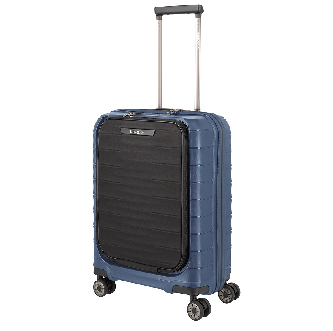 Travelite Mooby 4w Trolley S Frontpocket blue