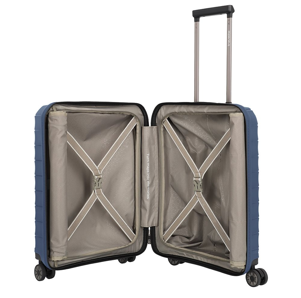 Travelite Mooby 4w Trolley S Frontpocket blue