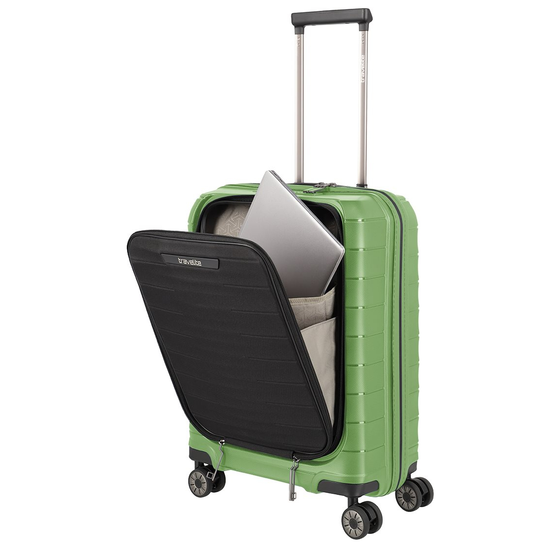 Travelite Mooby 4w Trolley S Frontpocket green