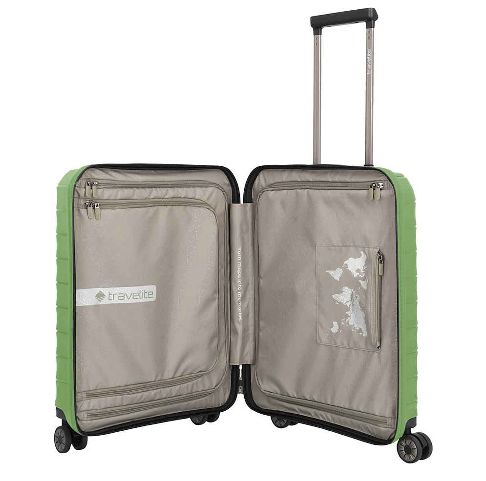 Travelite Mooby 4w Trolley S Frontpocket green