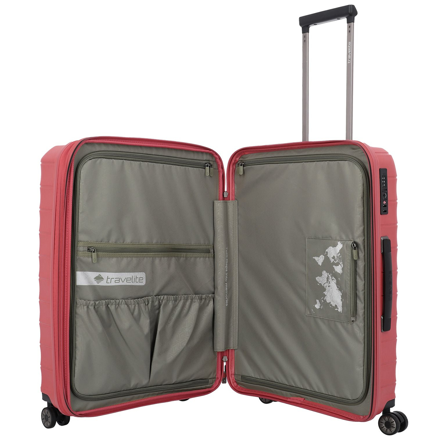 Travelite Mooby 4w Trolley M red