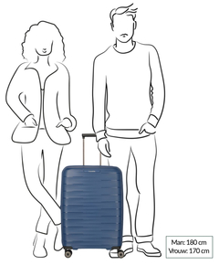Travelite Mooby 4w Trolley M blue