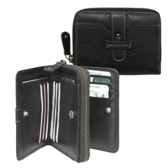 dR Amsterdam Waxi Damesportemonnee black