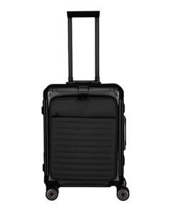 Travelite Next 2.0 Aluminium 4 Wiel Trolley S with Frontpocket black matt
