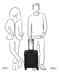 Travelite Next 2.0 Aluminium 4 Wiel Trolley S with Frontpocket black matt