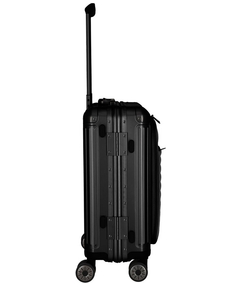 Travelite Next 2.0 Aluminium 4 Wiel Trolley S with Frontpocket black matt