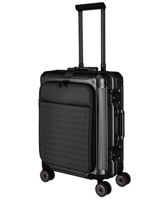 Travelite Next 2.0 Aluminium 4 Wiel Trolley S with Frontpocket black matt