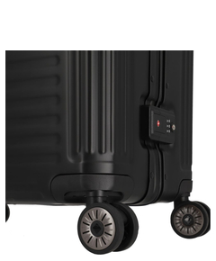 Travelite Next 2.0 Aluminium 4 Wiel Trolley S with Frontpocket black matt