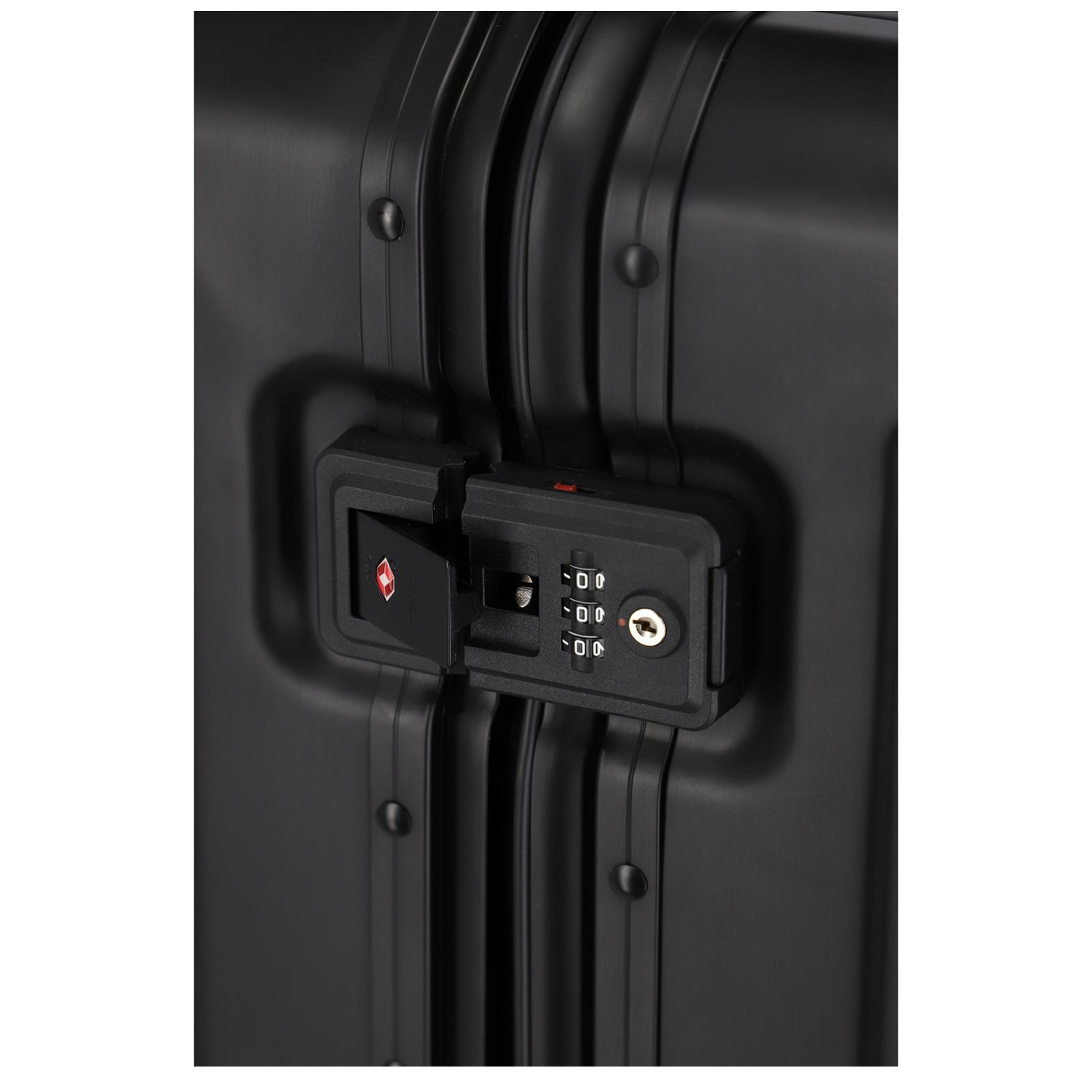 Travelite Next 2.0 Aluminium 4 Wiel Trolley S with Frontpocket black matt
