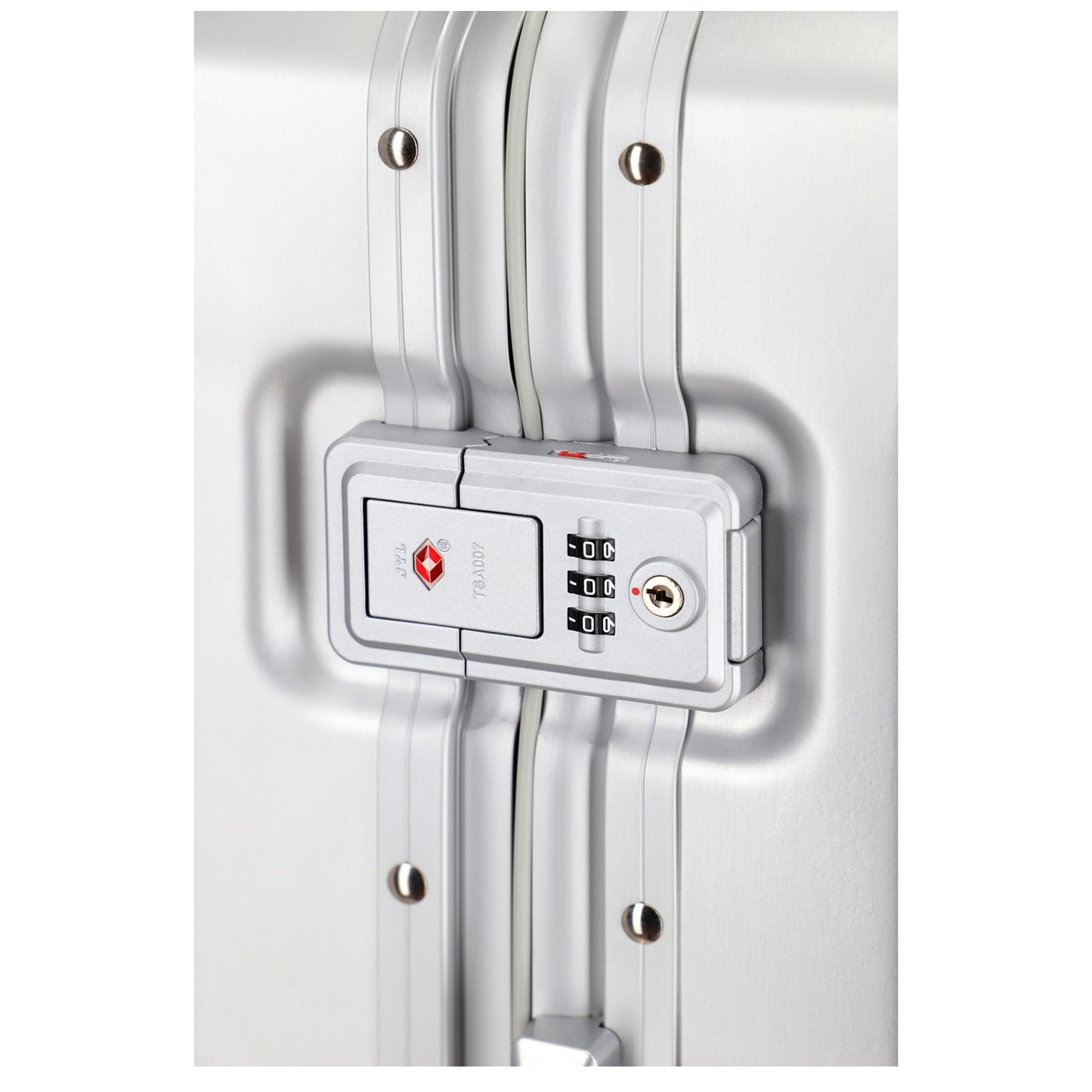 Travelite Next 2.0 Aluminium 4 Wiel Trolley S with Frontpocket silver