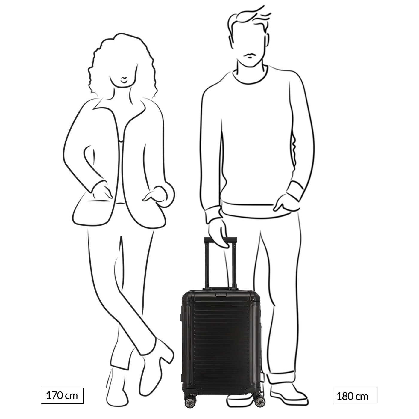 Travelite Next 2.0 Aluminium 4w Trolley S silver