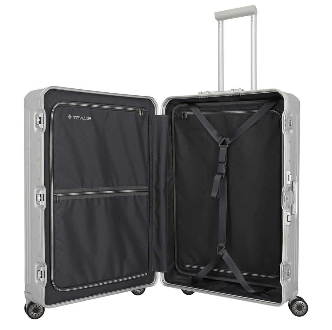Travelite Next 2.0 Aluminium 4w Trolley L silver