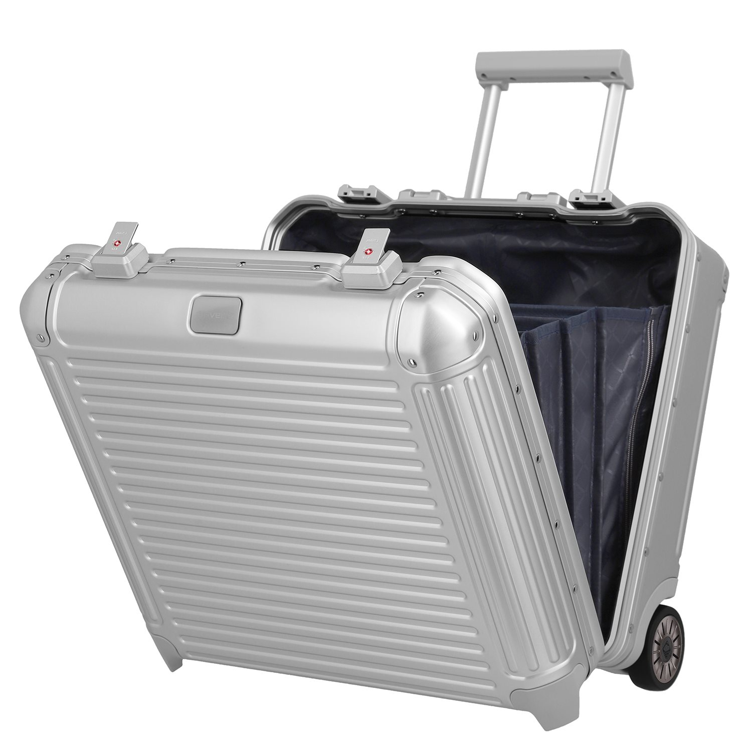 Travelite Next Aluminium Business Wheeler silver