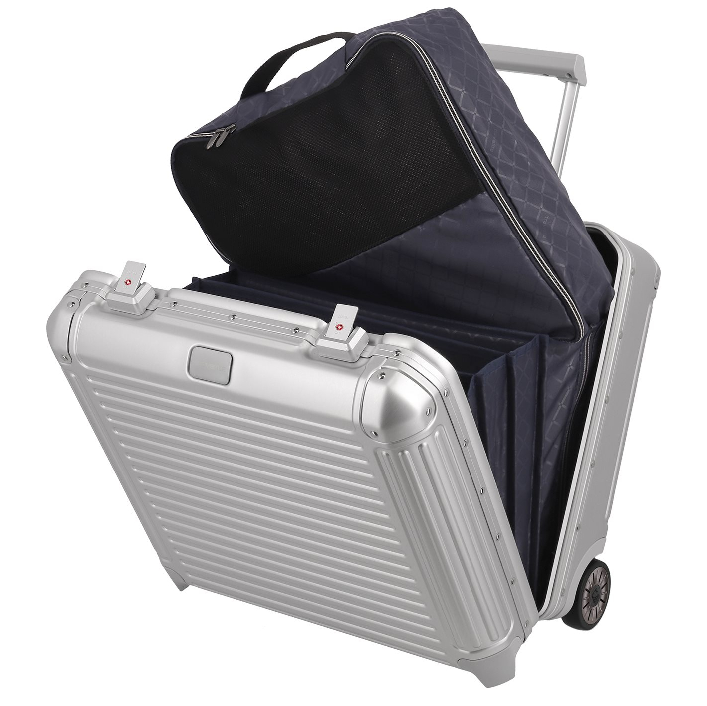 Travelite Next Aluminium Business Wheeler silver