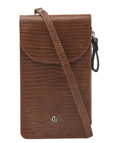 Castelijn & Beerens Giftbox Crossbody Phone Bag cognac
