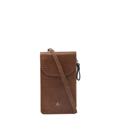 Castelijn & Beerens Giftbox Crossbody Phone Bag cognac