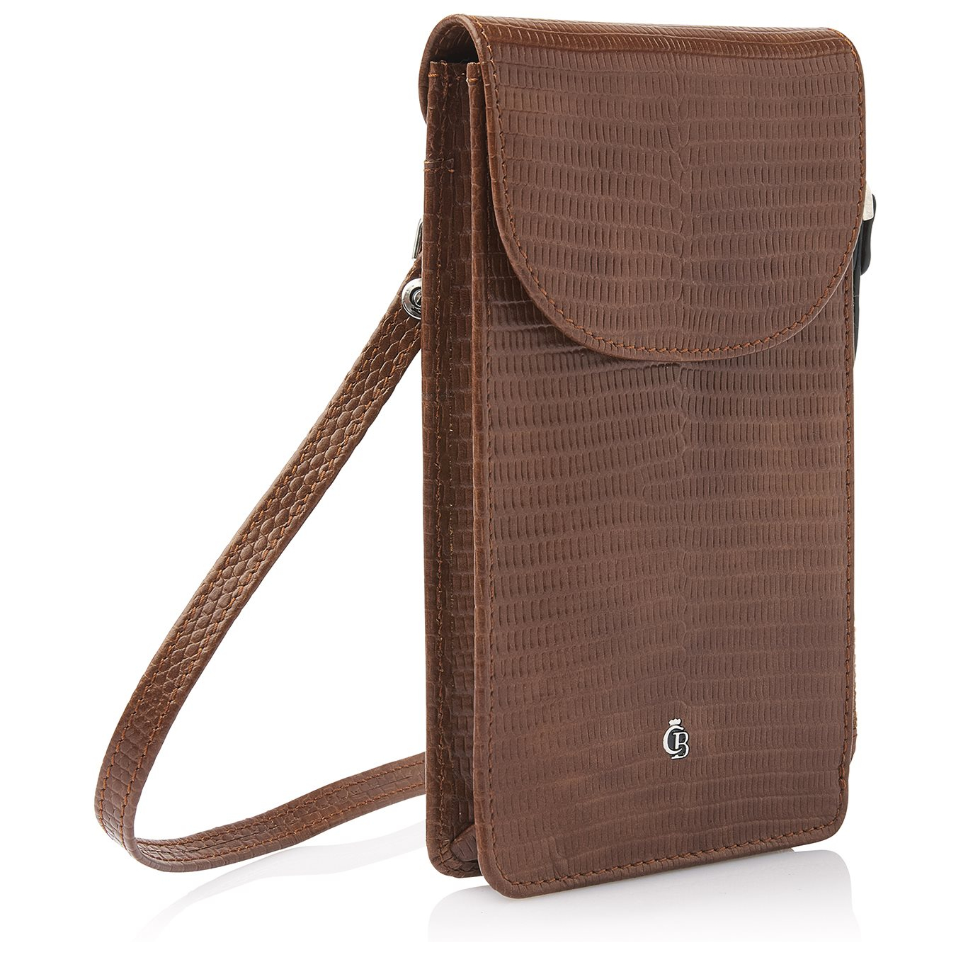 Castelijn & Beerens Giftbox Crossbody Phone Bag cognac