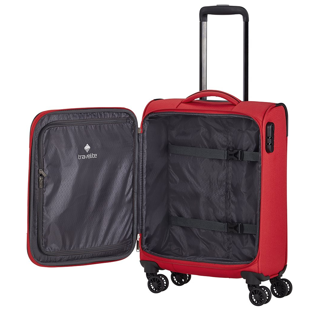 Travelite Chios 4 Wiel Trolley S red