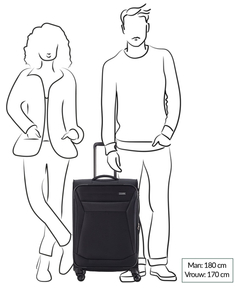 Travelite Chios 4 Wiel Trolley M black