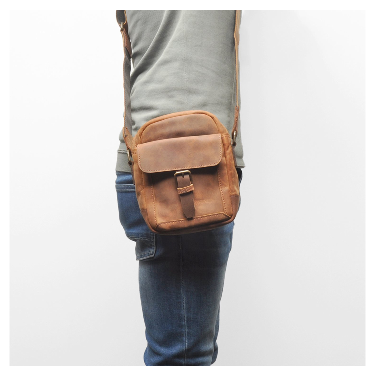 Berba Volte Crossbody coffee