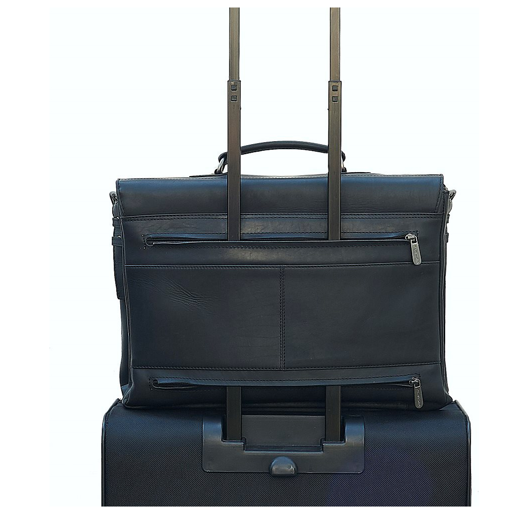 Plevier Navigator Decca Aktetas 2 vaks 17.3" zwart