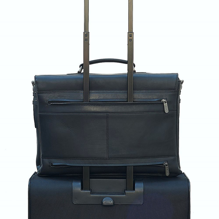 Plevier Navigator Decca Aktetas 2 vaks 17.3" zwart