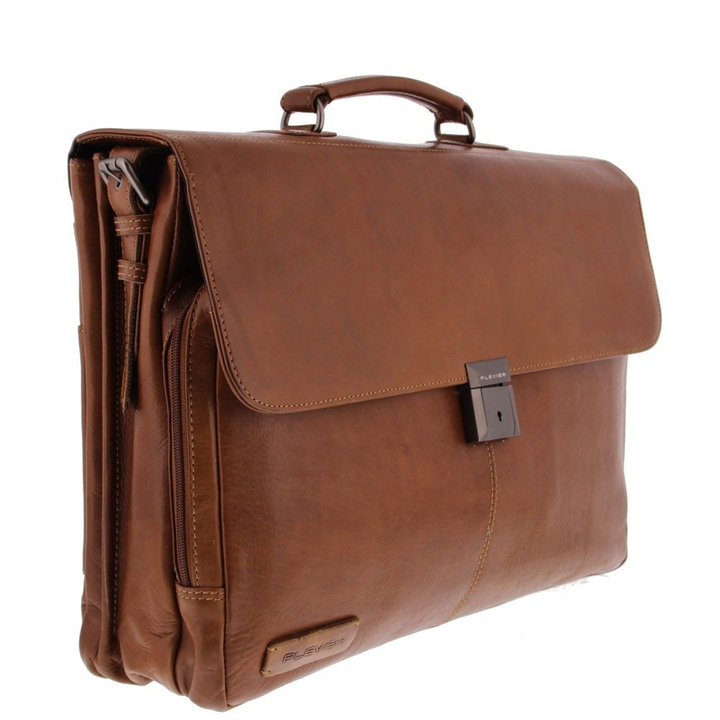 Plevier Navigator Decca Aktetas 2 vaks 17.3" bruin