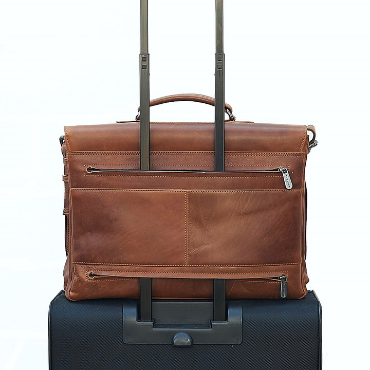 Plevier Navigator Decca Aktetas 2 vaks 17.3" bruin
