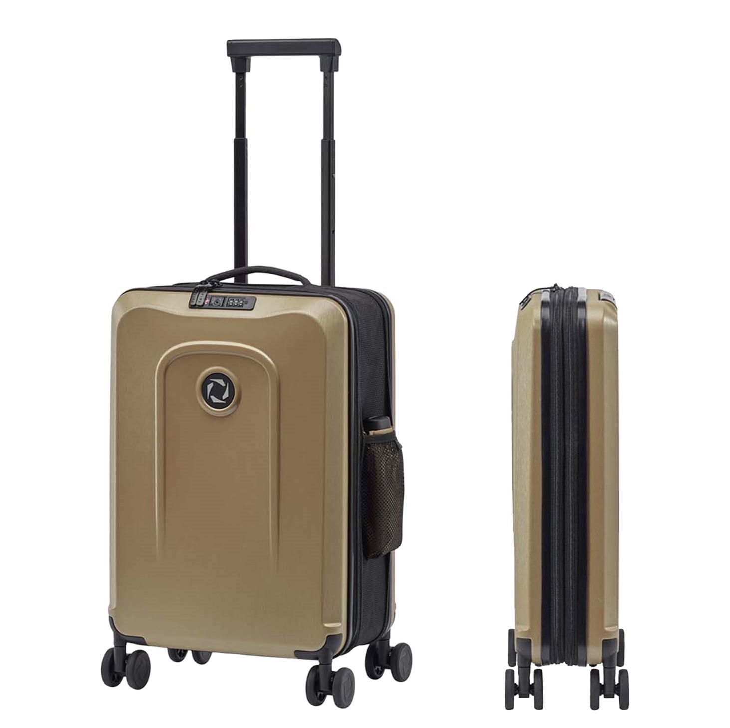 Senz Foldaway Carry On Trolley 55 champagne brown