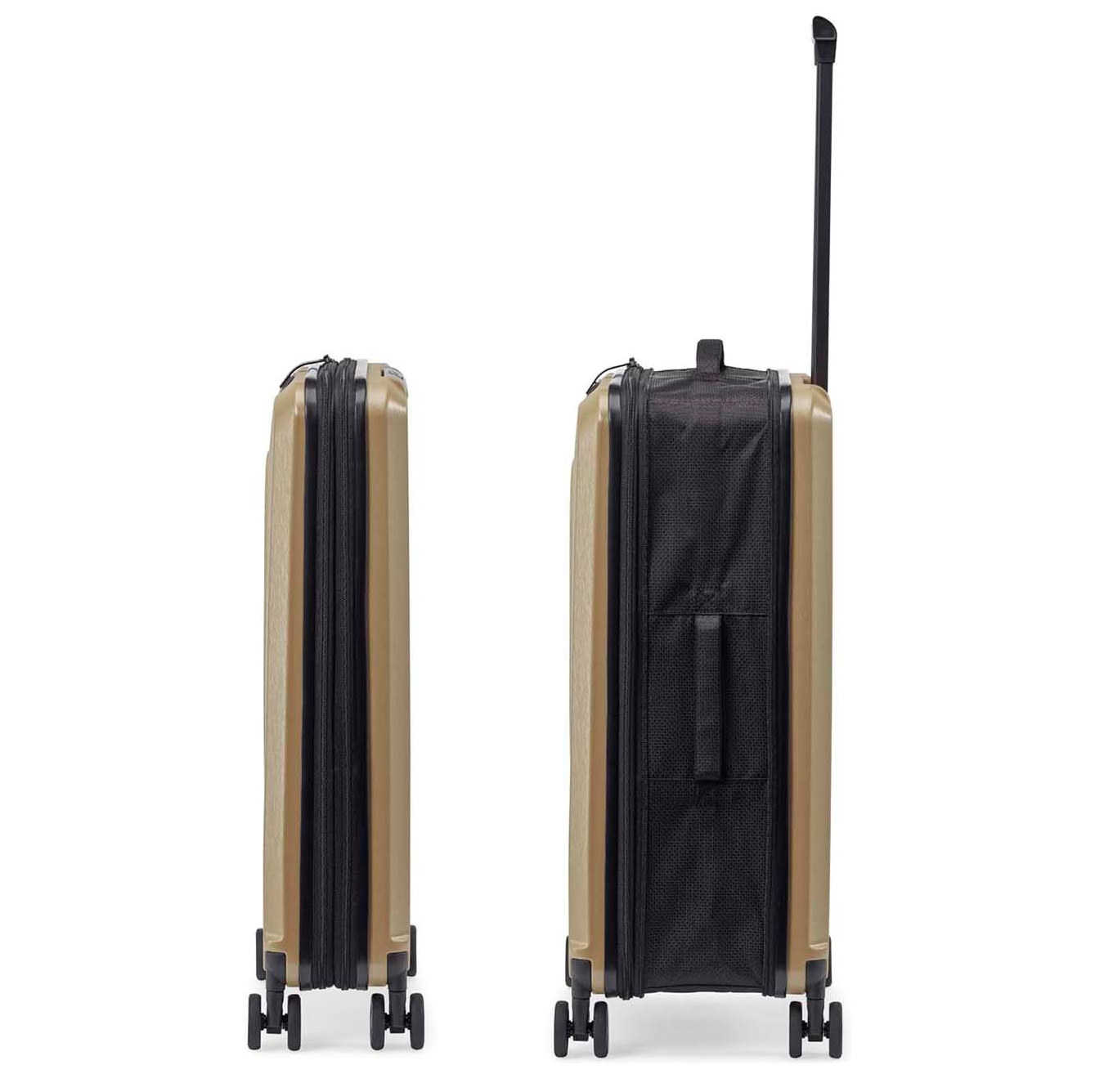 Senz Foldaway Check-In Trolley Medium champagne brown