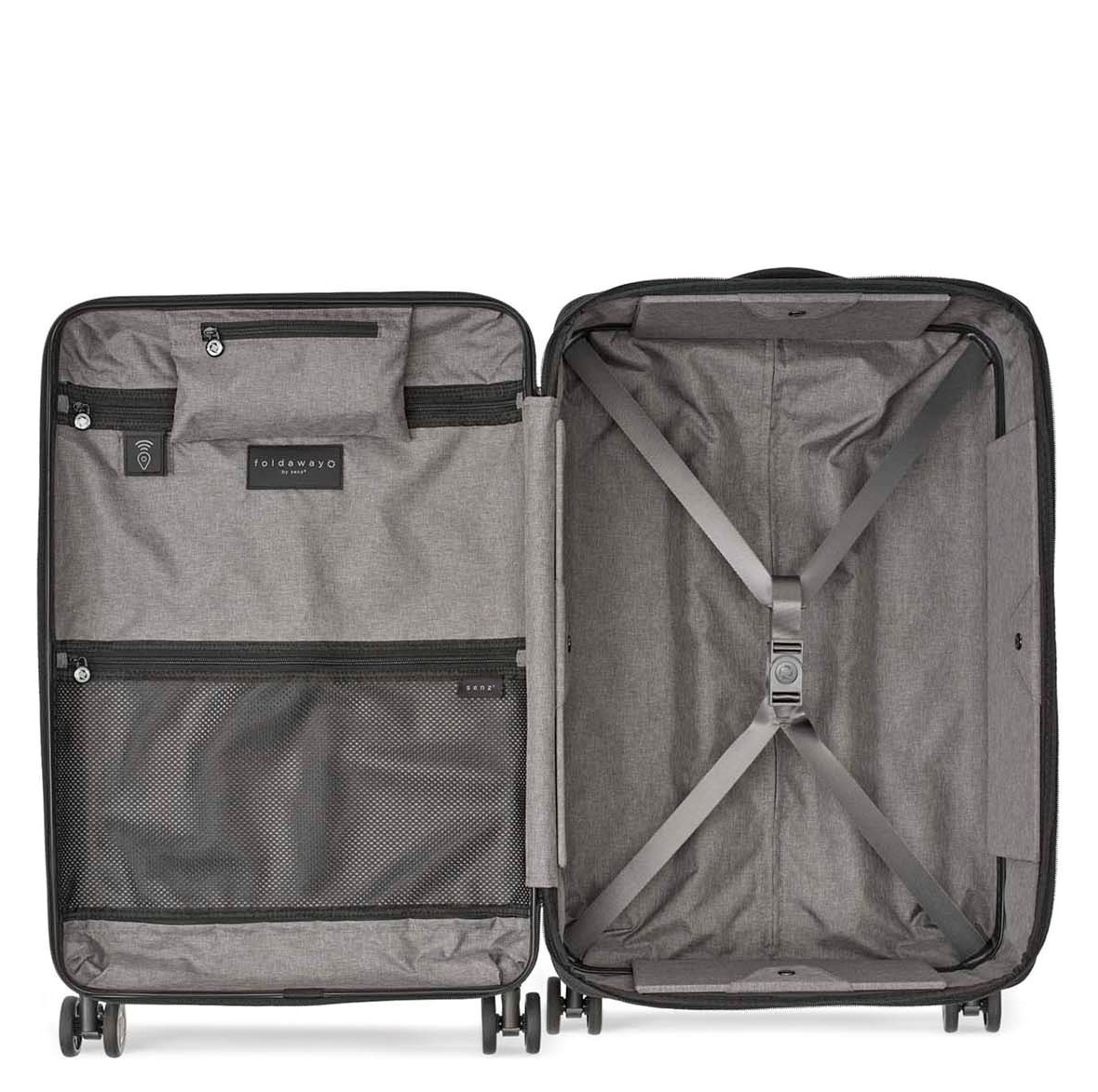 Senz Foldaway Check-In Trolley Medium silk grey