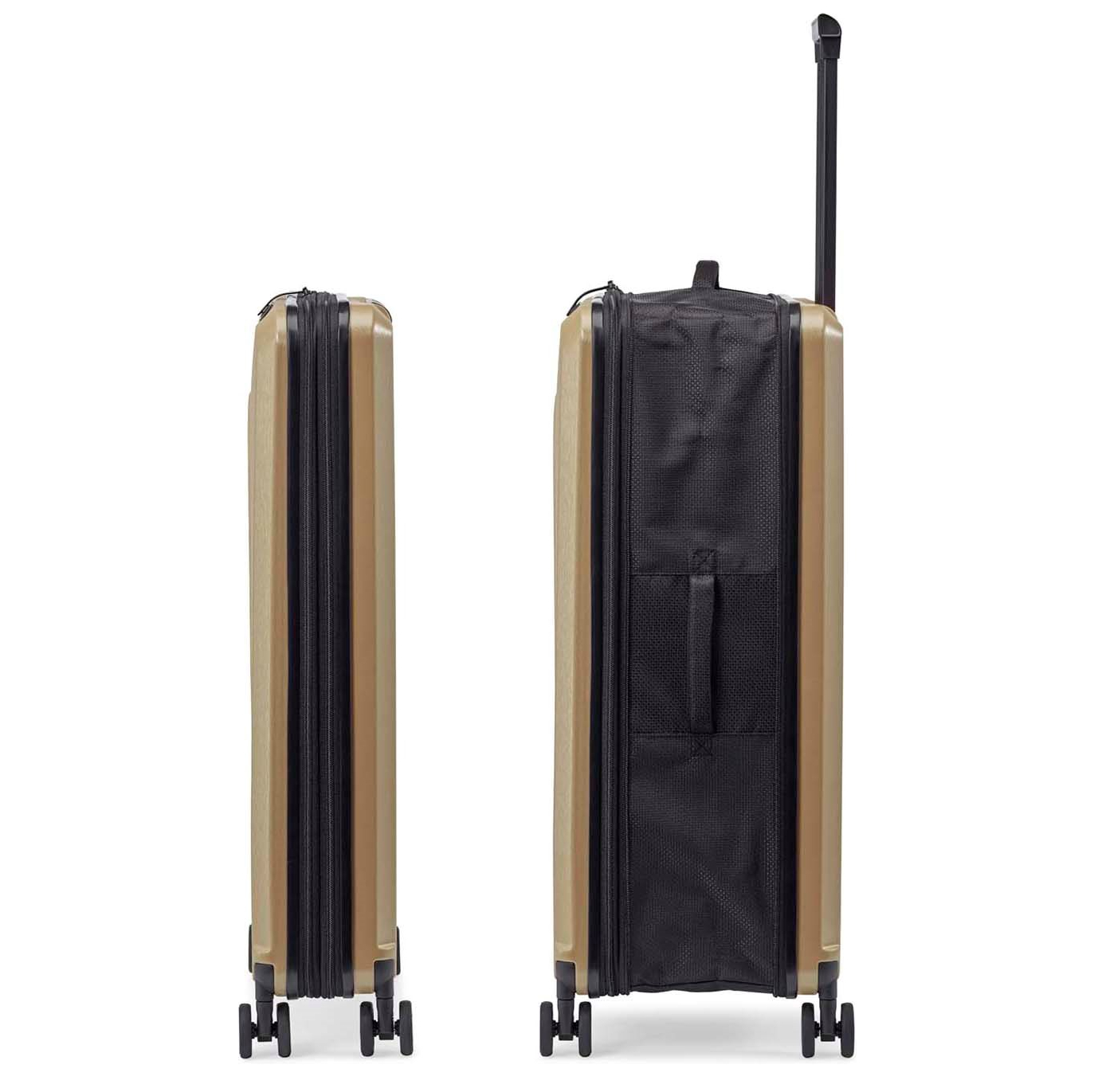Senz Foldaway Check-In Trolley Large champagne brown