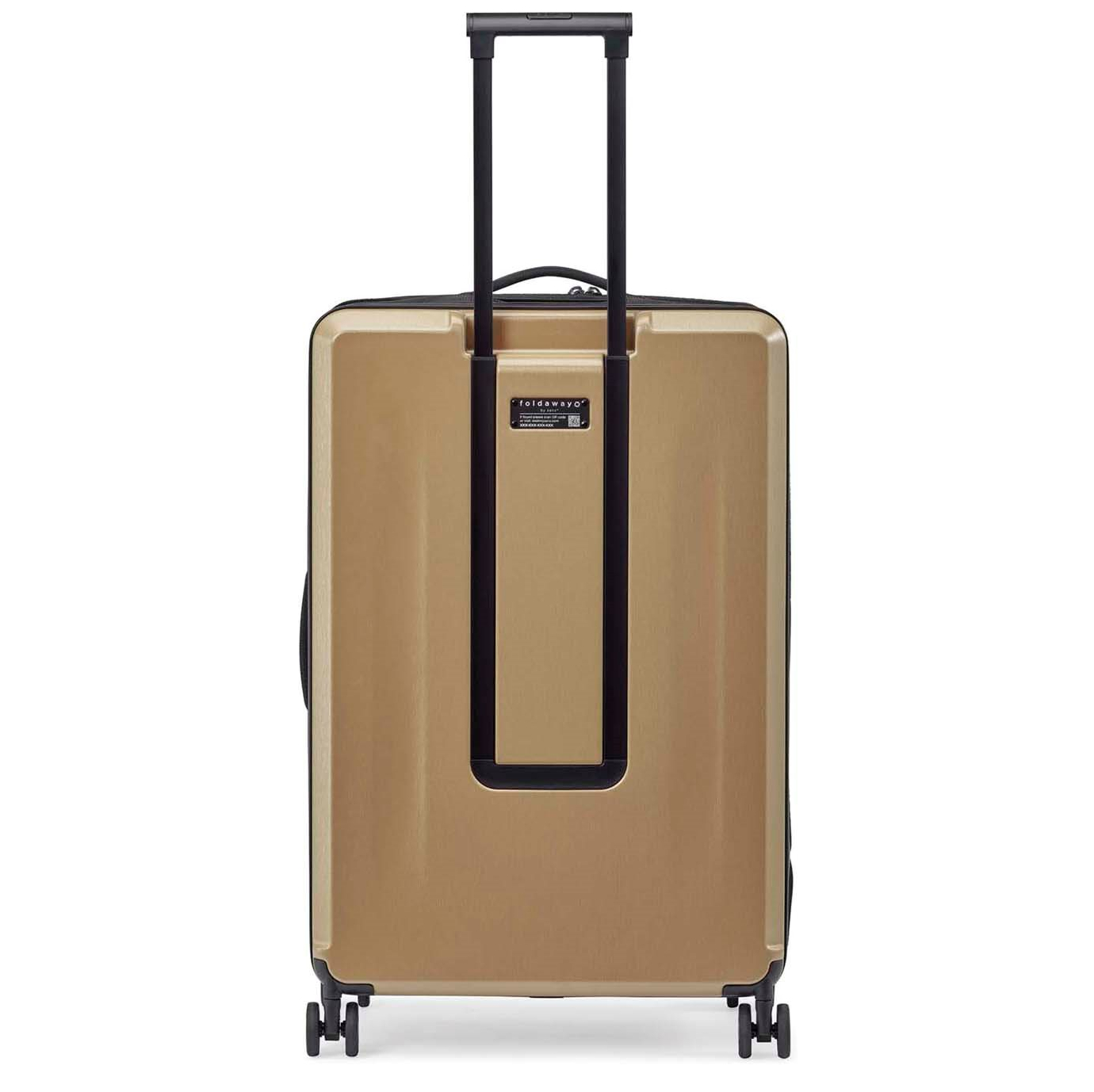Senz Foldaway Check-In Trolley Large champagne brown
