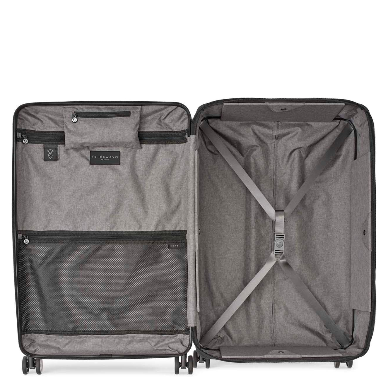 Senz Foldaway Check-In Trolley Large silk grey
