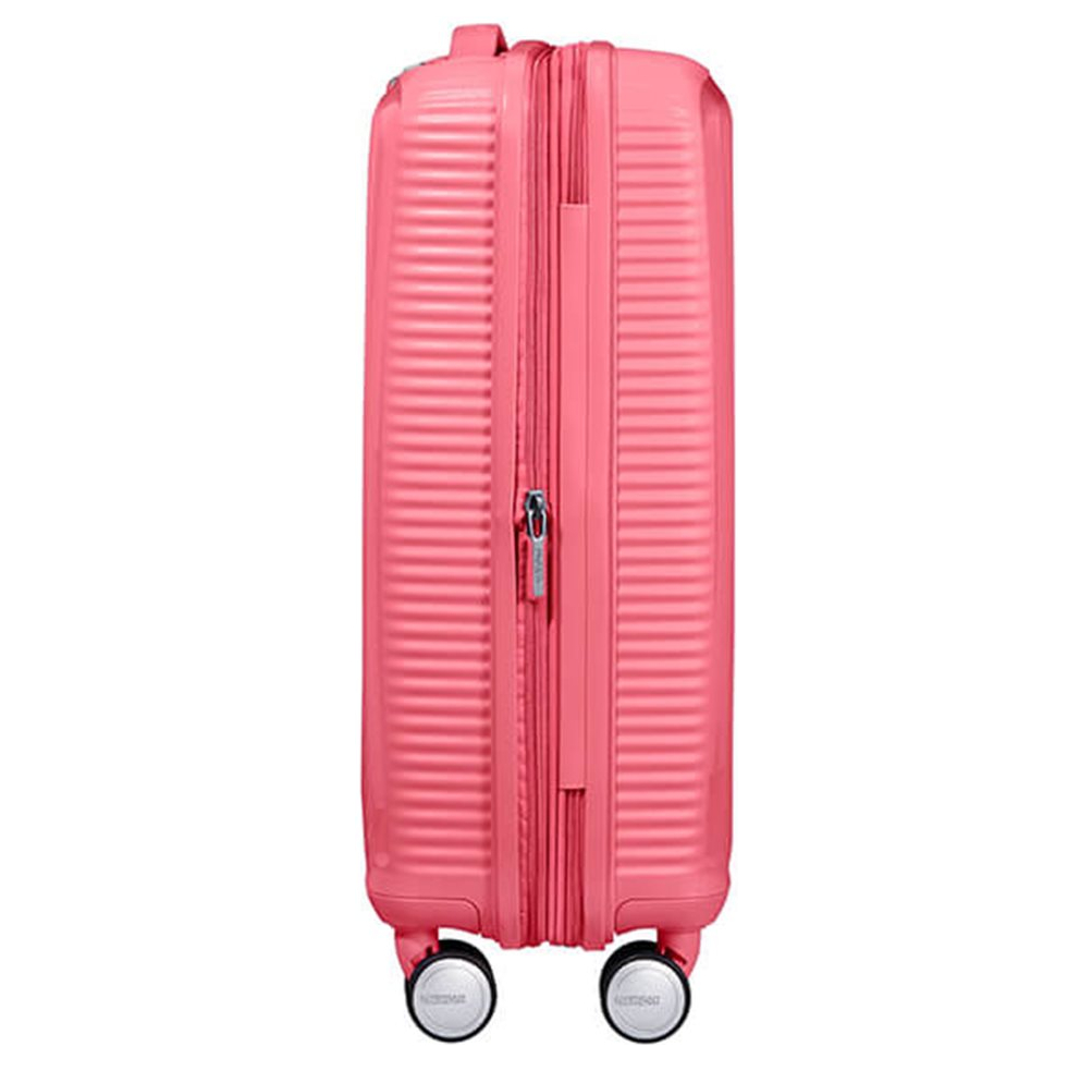American Tourister Soundbox Spinner 55 Expandable sun kissed coral