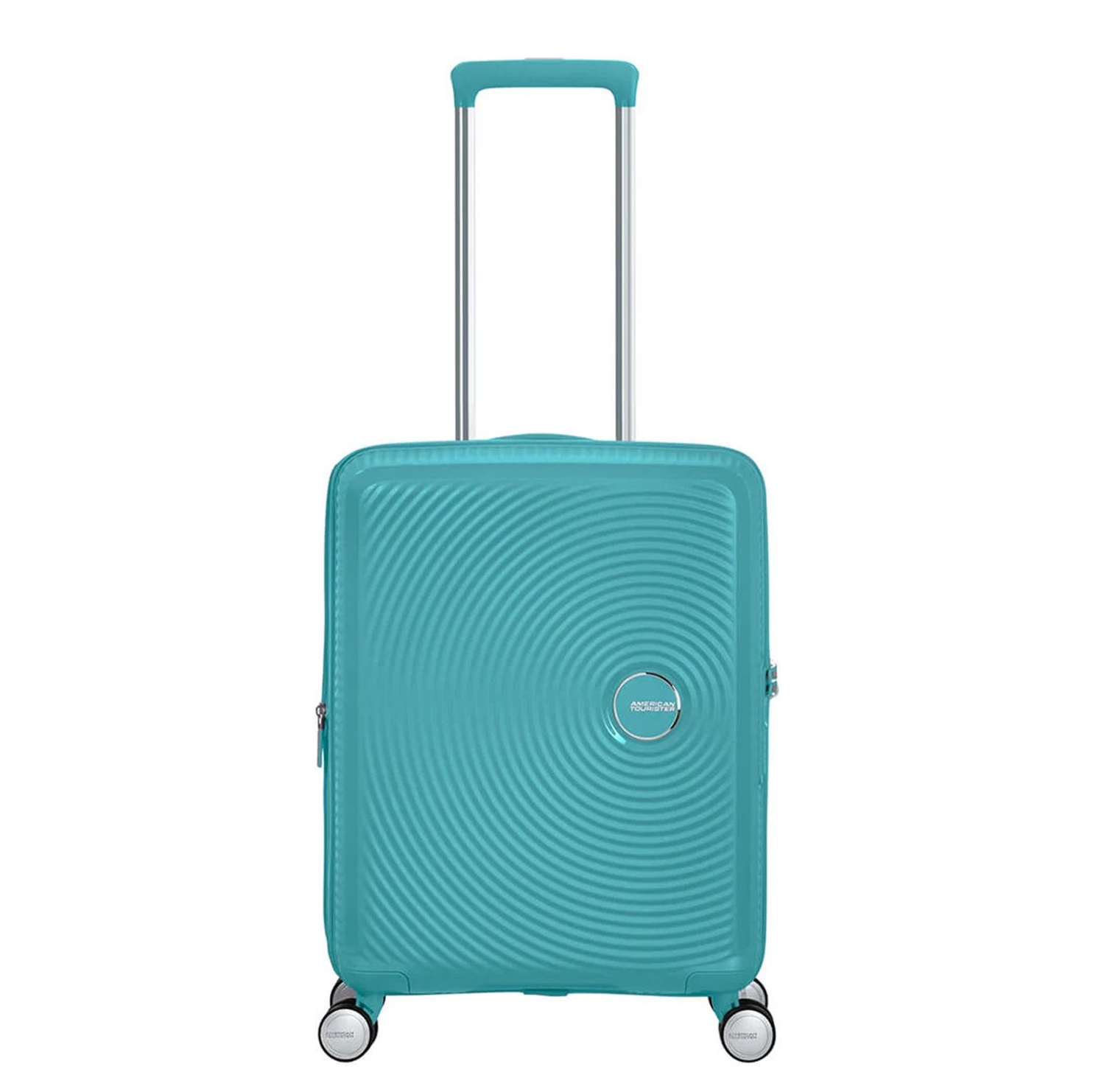 American Tourister Soundbox Spinner 55 Expandable turquoise tonic